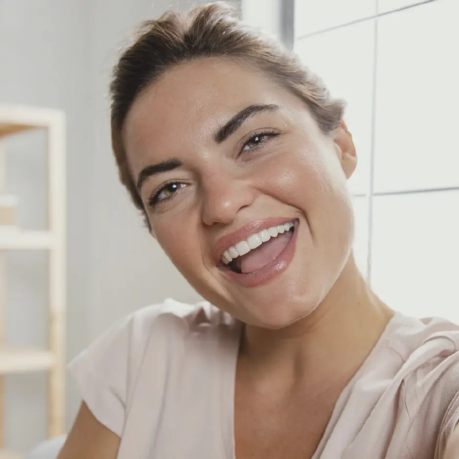 Portrait of Woman Laughing