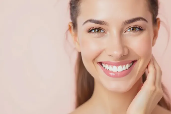 a girl with beautiful smile